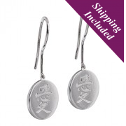 Silver Delicate Earrings - Love Silver Delicate Earrings - Love
